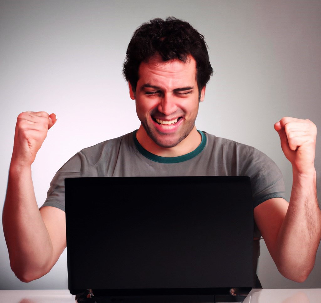 An happy bettor